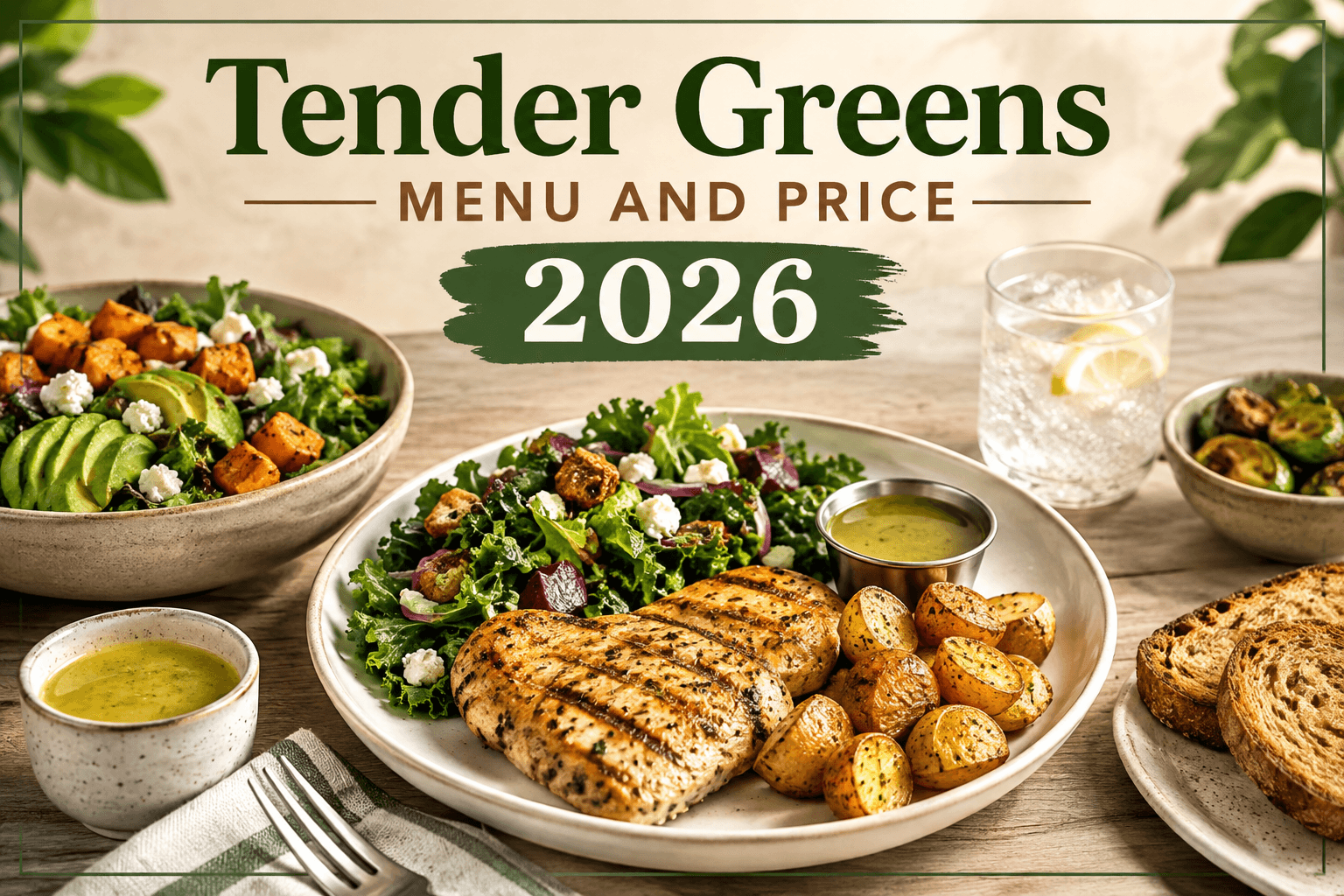 Tender Greens Menu and Price 2026 Tender Greens Menu and Price 2026